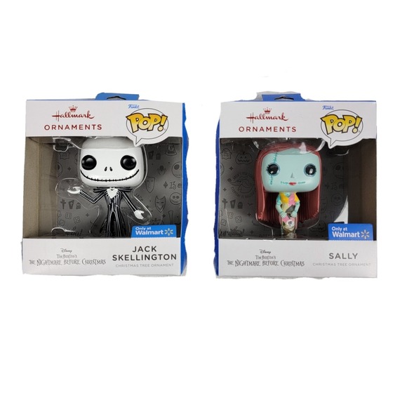 Funko Other - 2021 Hallmark Funko Nightmare Before Christmas Jack Skellington Sally Ornaments